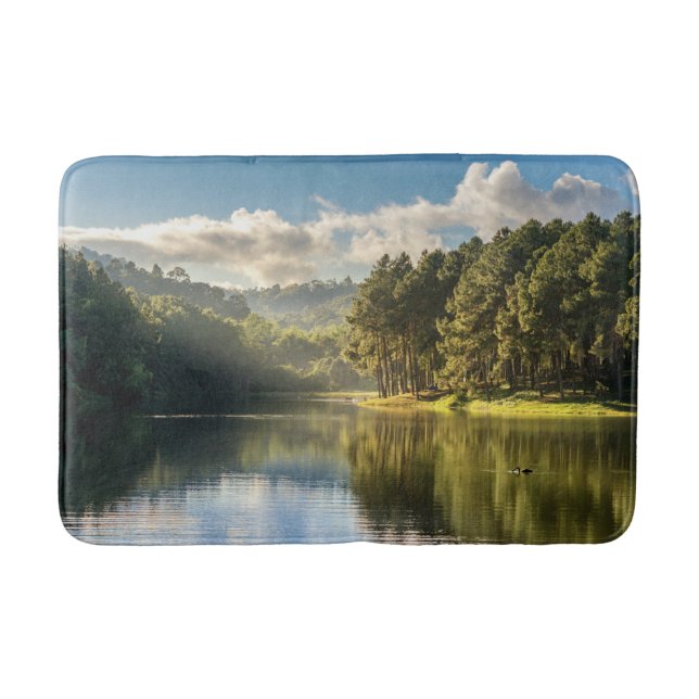 Water | Pang Oung Lake & Pine Forest Thailand Badematte (Vorderseite)
