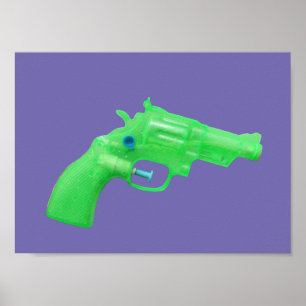 Water pistol toy Wasserpistole Spielzeug photo art Poster