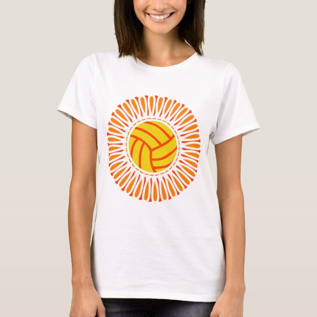 Water Polo Ball Blume - Design 1 (Vorderseite)