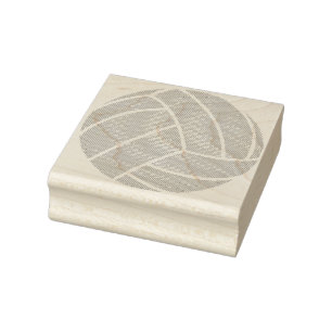 Water Polo Ball Wood Briefmarke & Tinte Gummistempel