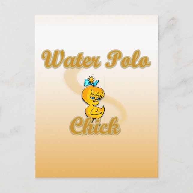 Water Polo Chick Postkarte (Vorderseite)