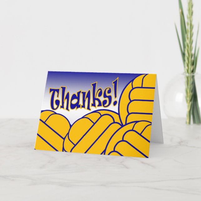 Water Polo - Danke! Dankeskarte (Vorderseite)