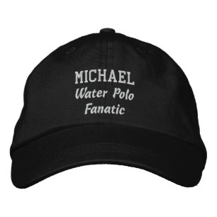 Water Polo Fanatic Individuelle Name V08D Bestickte Baseballkappe