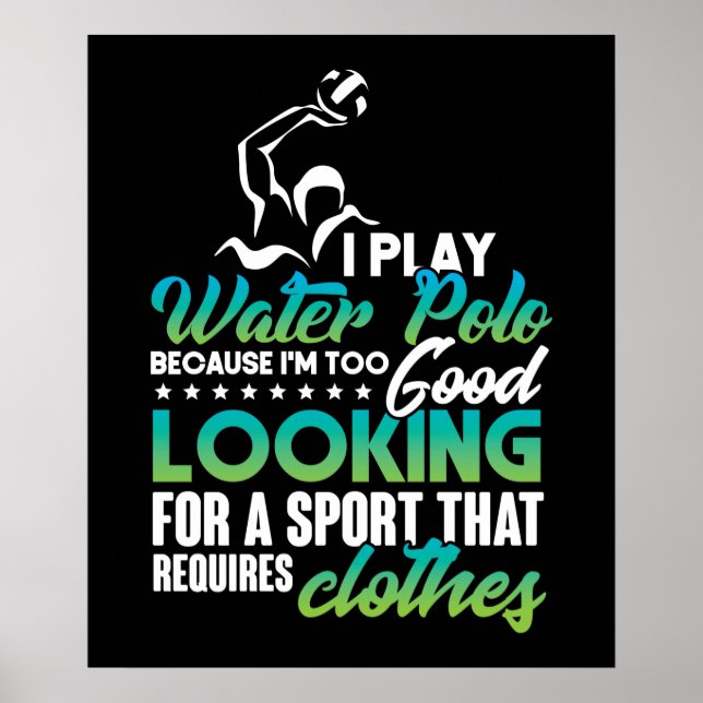 Water Polo Funny Poster (Vorne)