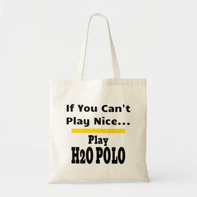 Water Polo Funny Sarcastic H2O Tragetasche (Vorne)