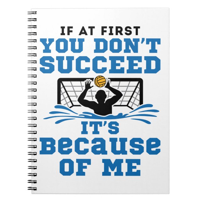 Water Polo Goalie Goalkeeper Funny Sprichwort Notizblock (Vorderseite)