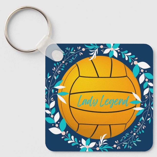 Water Polo Lady Legend Key Chain Schlüsselanhänger (Vorderseite)