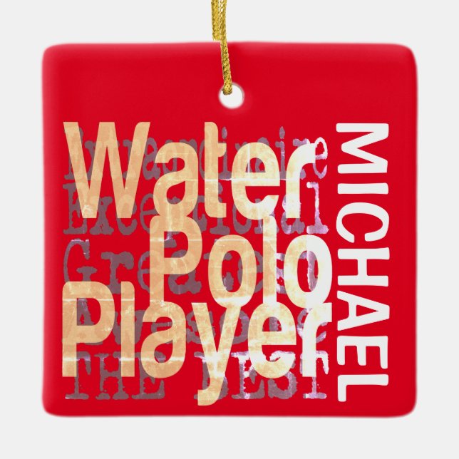 Water Polo Player Extraordinaire CUSTOM Keramikornament (Vorderseite)