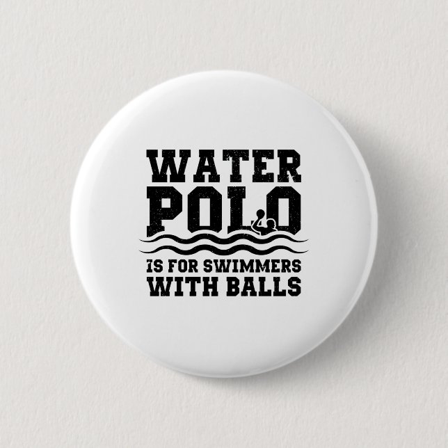 Water Polo Player | Sportteam Trainer Geschenk Button (Vorderseite)