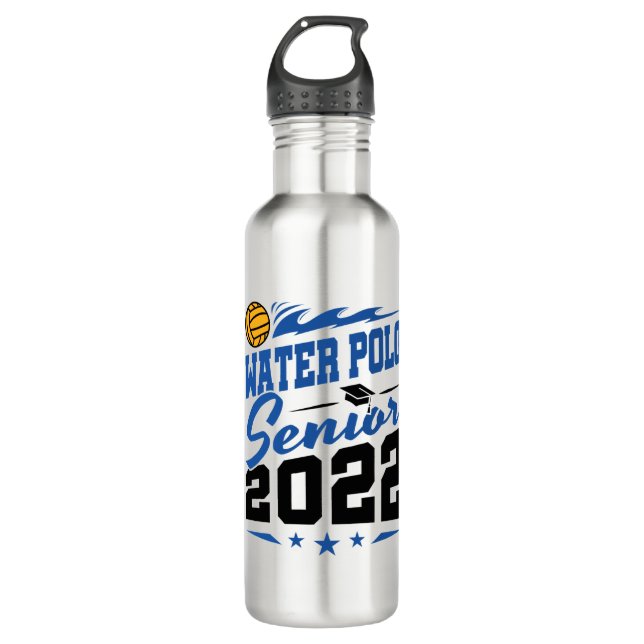 Water Polo Senior 2022 Edelstahlflasche (Vorderseite)