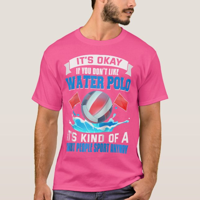 Water Polo Shirt Funny Smart People Sport Water Po (Vorderseite)