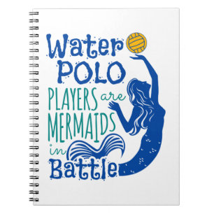 Water Polo Spieler sind Meerjungfrauen im Kampf Notizblock