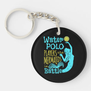 Water Polo Spieler sind Meerjungfrauen im Kampf Schlüsselanhänger