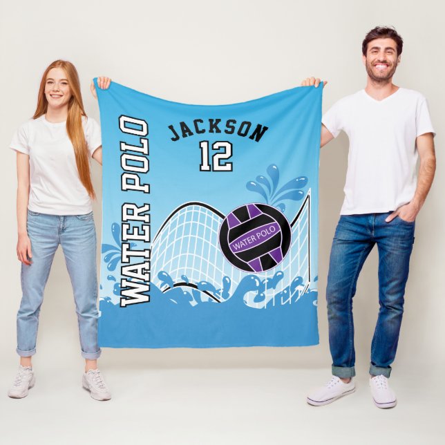 Water Polo 🤽 🏼 ♀️ Sport - Lila Ball Fleecedecke (Beispiel)