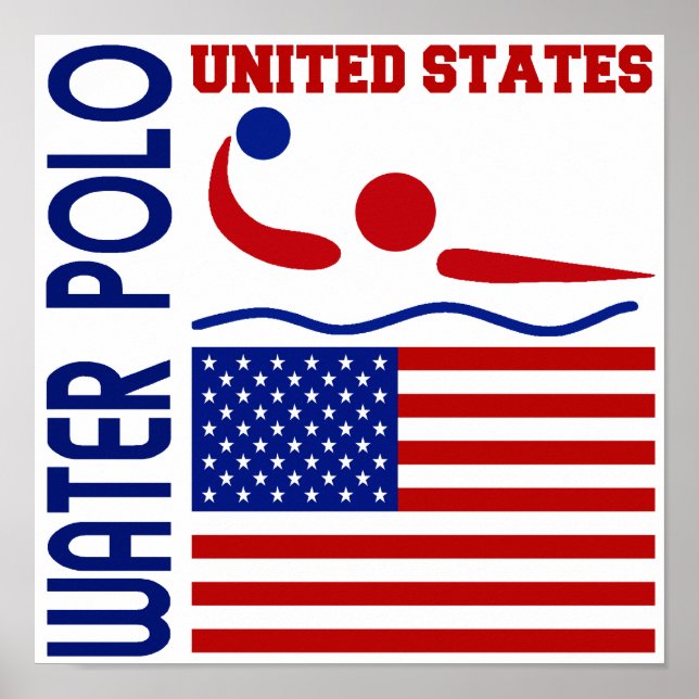 Water Polo United Staaten Poster (Vorne)