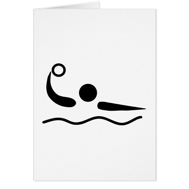 Water Polo Waterpolo Piktogramm (Vorne)