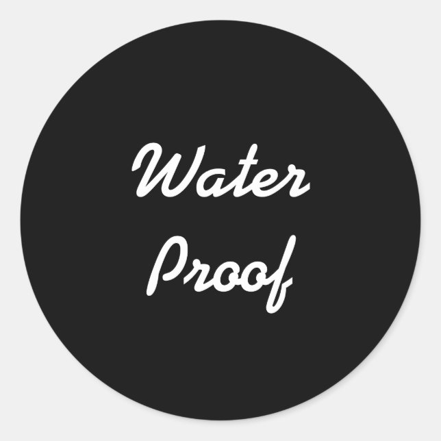 Water Prosph Free Black White Forfait Étiquette (Devant)