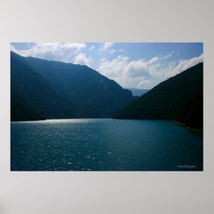 Water reservoir See in Montenegro Poster