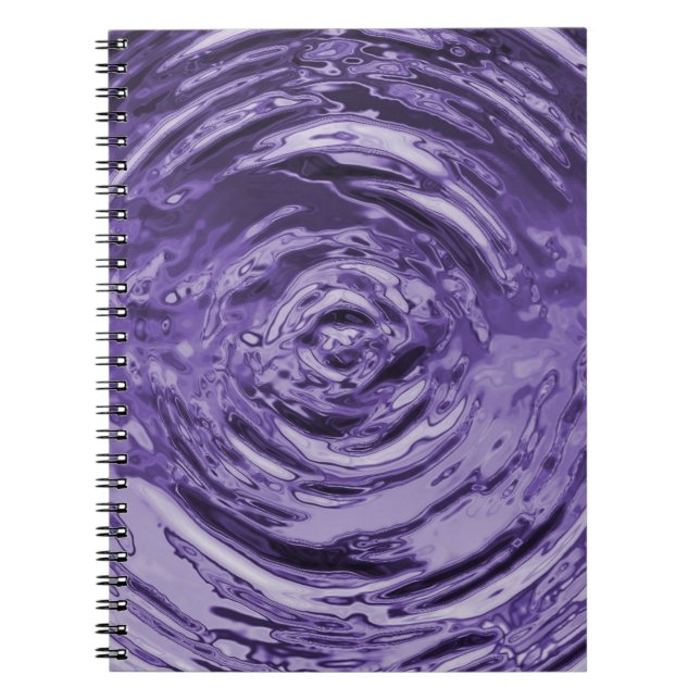 Water Ripple Purple Notizblock (Vorderseite)