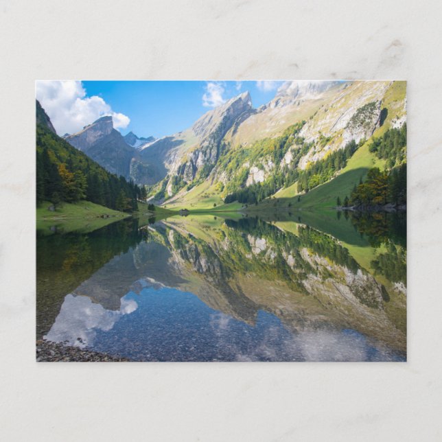 Water | Seealpsee Lake  Swiss Alps Switzerland Postkarte (Vorderseite)