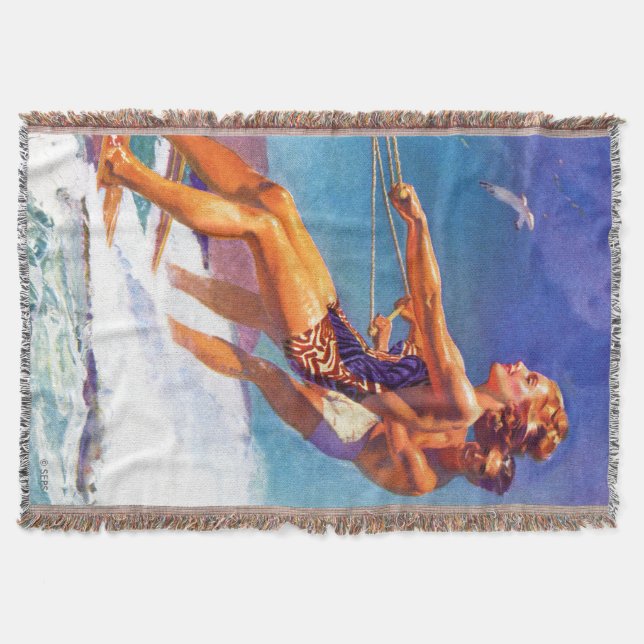 Water Skier von McClelland Barclay Decke (Vorderseite)