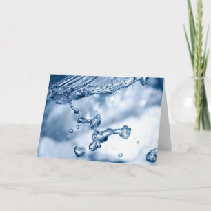 Water Splash Karte