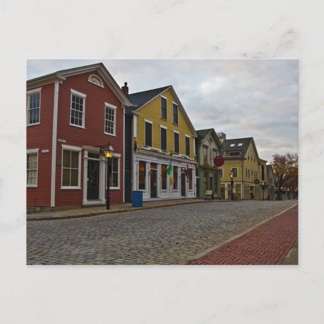Water Street New Bedford Postkarte (Vorderseite)