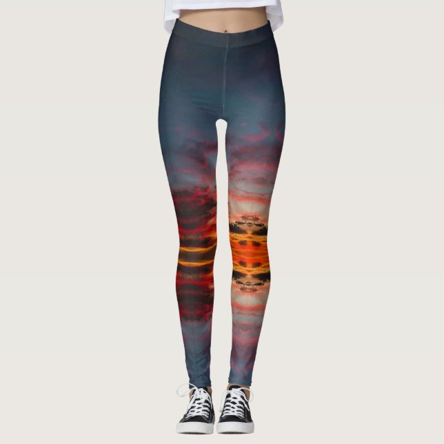 Water Sunset  Leggings (Vorderseite)