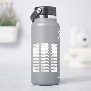 Water Tracker x 30 Stickers - Pack d'autocollants 