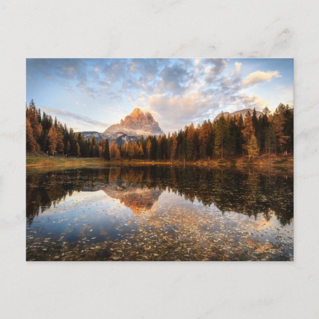 Water | Tre Cime Di Lavaredo Italy Postkarte (Vorderseite)