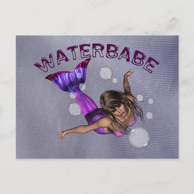 Waterbabe Postkarte (Vorderseite)