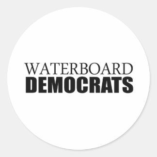 Waterboard-Demokraten Runder Aufkleber