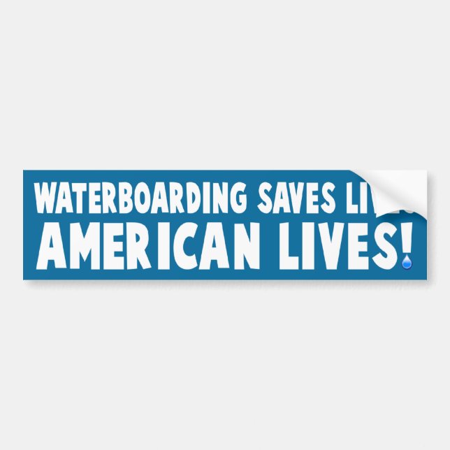 Waterboarding Autoaufkleber (Vorne)