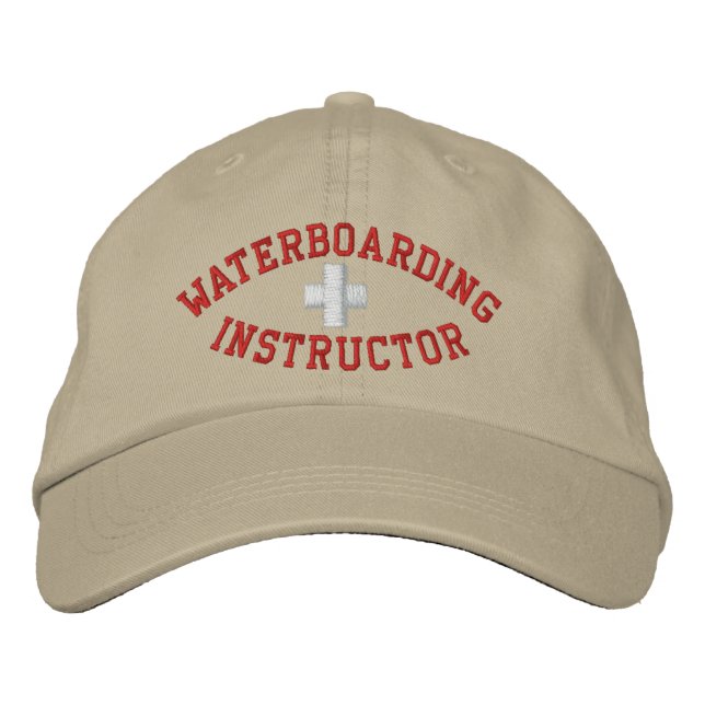 Waterboarding Instructor Bestickte Baseballkappe (Vorderseite)