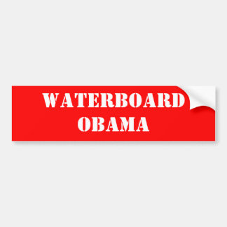WATERBOARDOBAMA AUTOAUFKLEBER