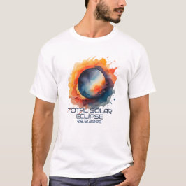 Watercolor 2026 Eclipse Keepsake T-Shirt