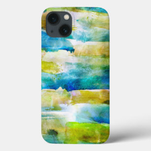 Watercolor abstract green, blue Case-Mate iPhone hülle