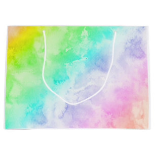 Watercolor-abstrakte Kunst Große Geschenktüte