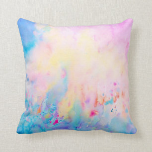 Watercolor-abstraktes Muster-Kissen Kissen