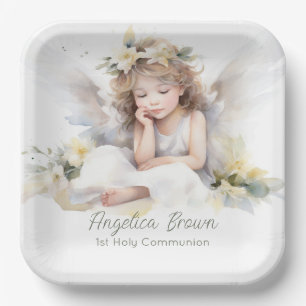 Watercolor Angel Girl Pappteller