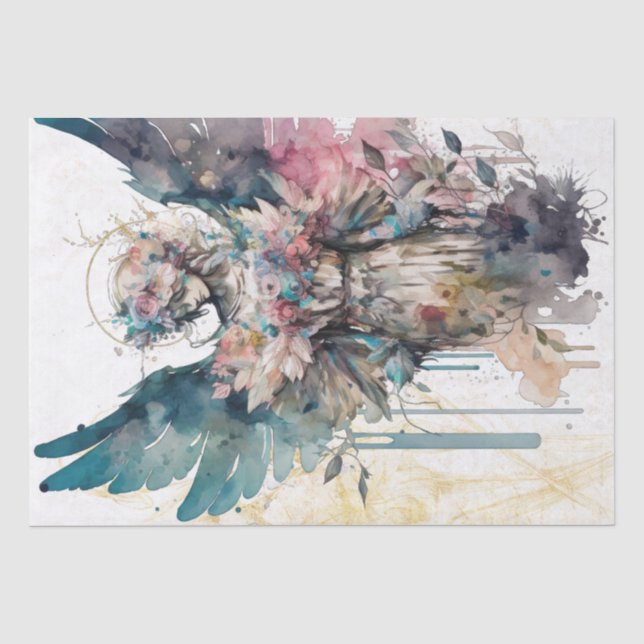 Watercolor Angel Seidenpapier (Vorderseite)