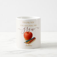 Watercolor Apple Teacher - Danke, Geschenk