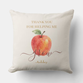 Watercolor Apple Teacher - Danke, Geschenk Kissen