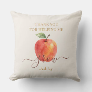 Watercolor Apple Teacher - Danke, Geschenk Kissen
