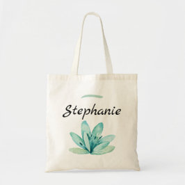 Watercolor-aquamarine personalisierte mit tragetasche