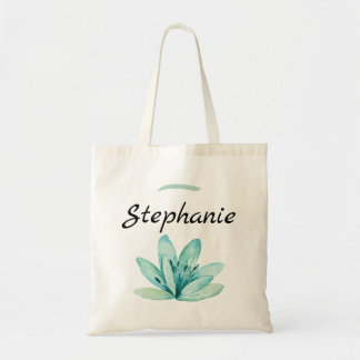 Watercolor-aquamarine personalisierte mit tragetasche