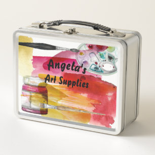 Watercolor Art Supplements Metall Brotdose