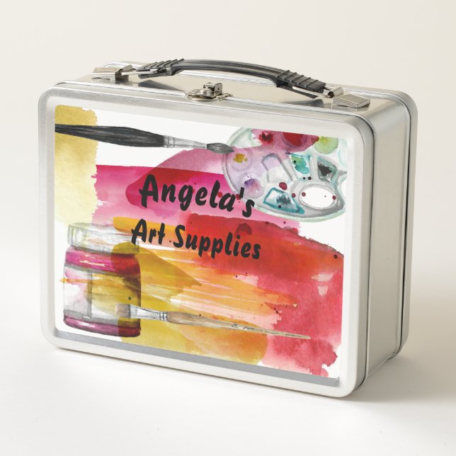 Watercolor Art Supplements Metall Brotdose (Vorderseite)