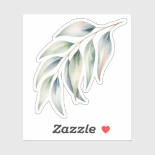 Watercolor-Aufkleber Leafy Greens Aufkleber