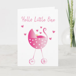 Watercolor Baby Carriage Herzlichen Glückwunsch Ro Karte